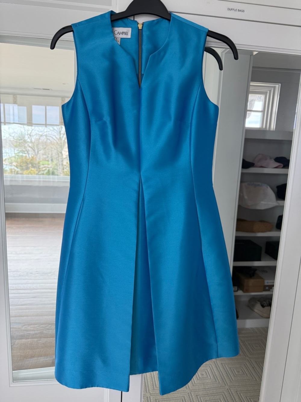 NWOT Sara Campbell Vibrant Teal Sleeveless Fit-and-Flare Dress NEVER worn